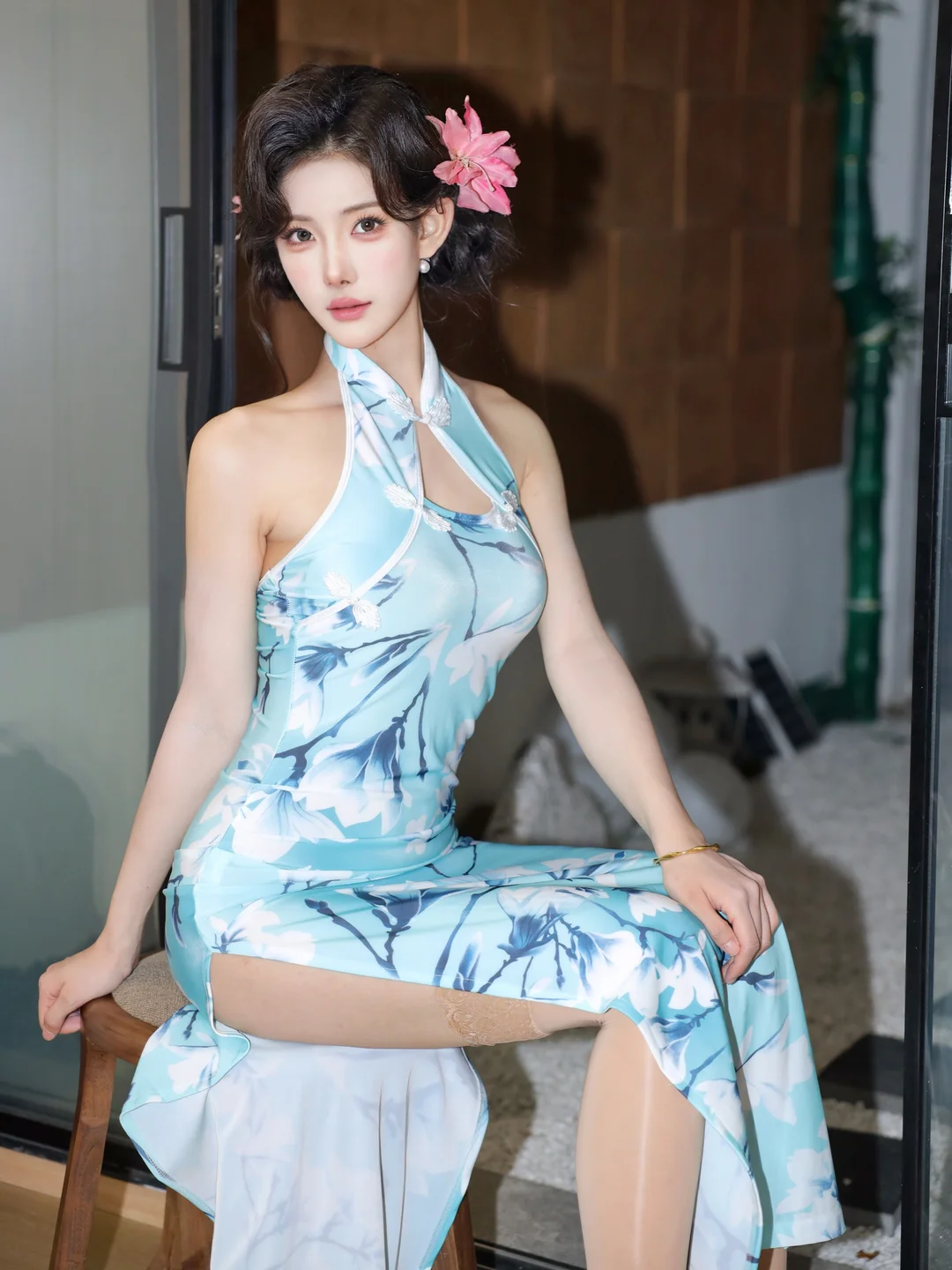 梨霜儿 - No.001 性感旗袍 [118P-1.7GB] tg@simisebaisi 【丝足阁】078.webp